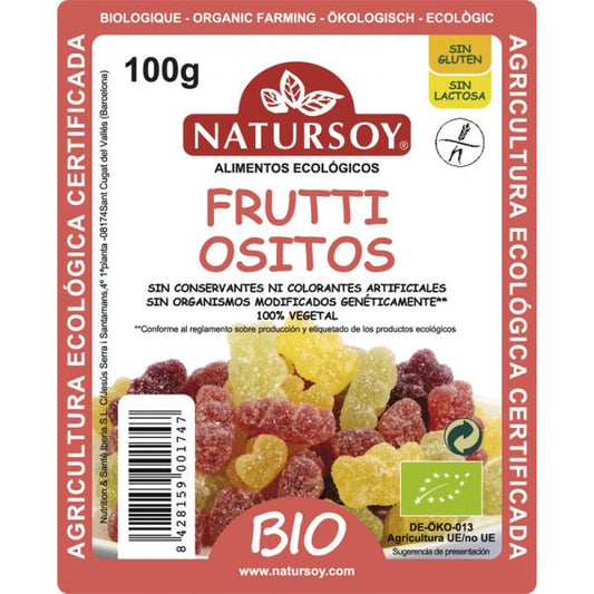 Żelki Frutti w kształcie misiów pokryte cukrem Natursoy 100 g