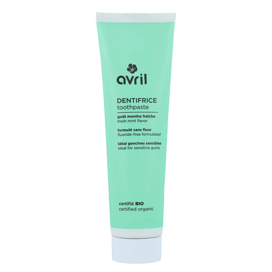 Fluoridevrije tandpasta met mintsmaak, Avril, 100 ml