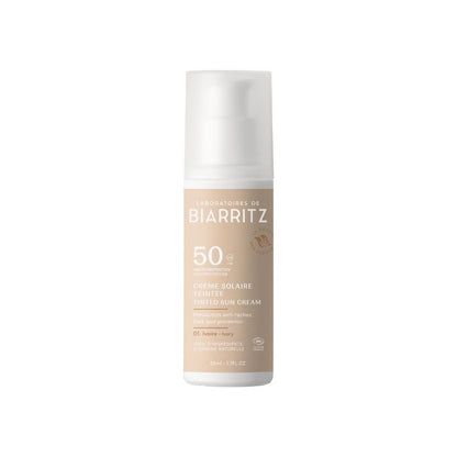 Ivoorwitte gezichtscrème spf 50 Biarritz