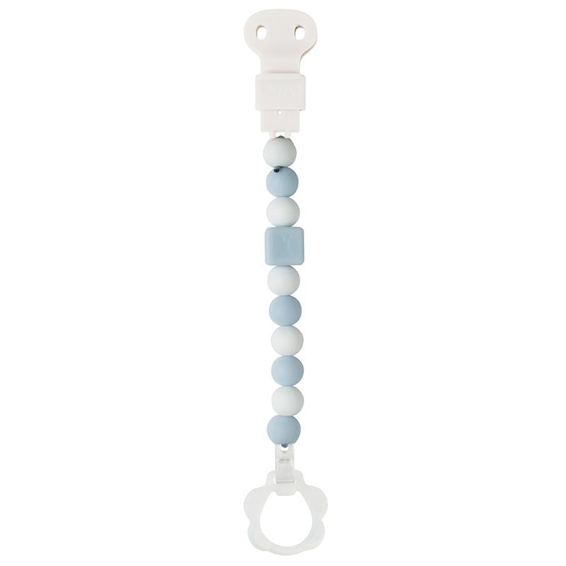 Pacifier clip (with pacifier clip) Doukidou Blue-White
