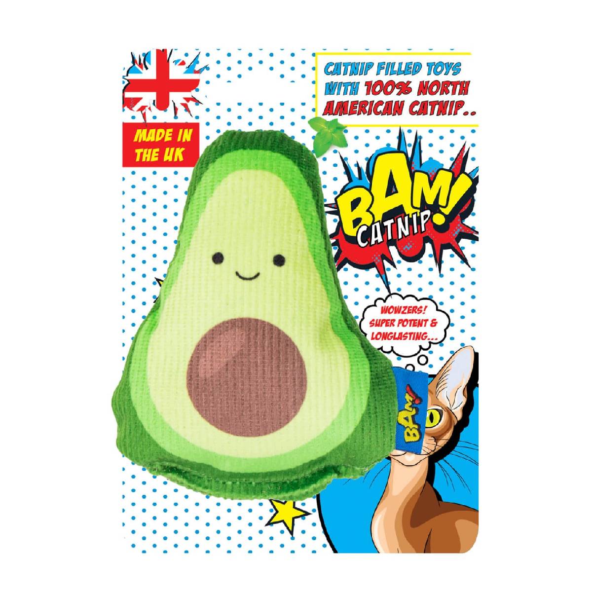 Zabawka dla kotów Ricardo Avocado z kocimiętką BAM!