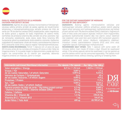 DAOhead® 60 cápsulas con comprimidos gastrorresistentes