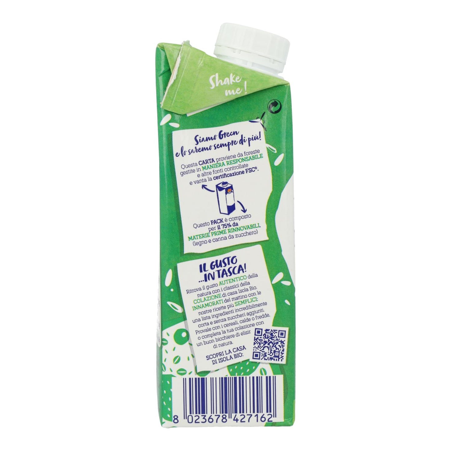 Bio-Reis- und Haselnussgetränk Isola Bio 250 ml