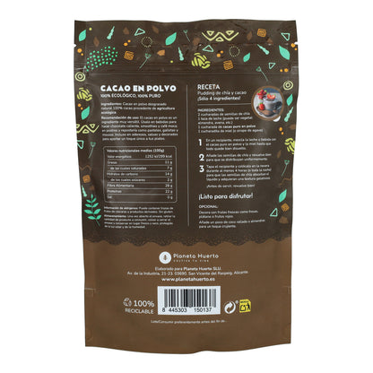Confezione 2x Cacao in polvere ECO Planeta Huerto 250 g