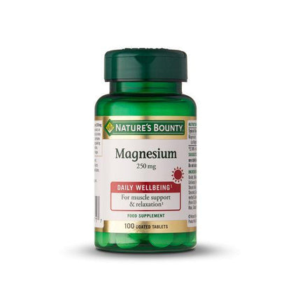 Magnesium 250 mg 100 Tabletten Nature's Bounty