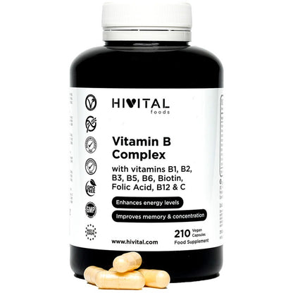 Vitamin B-komplex Hivital 210 veganska kapslar