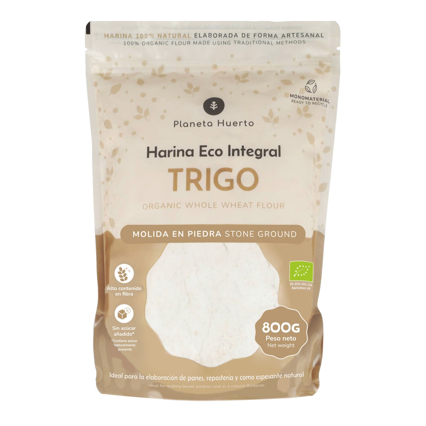 Farina di grano integrale Eco Planeta Huerto 800 g