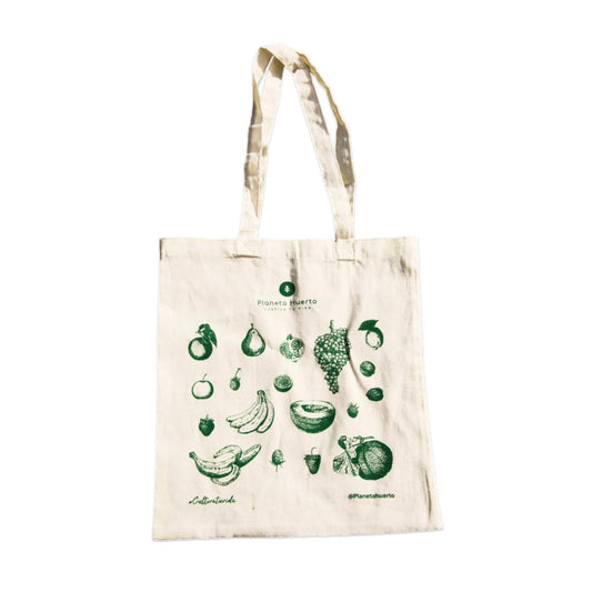 Stoffen tas met fruitmotief
