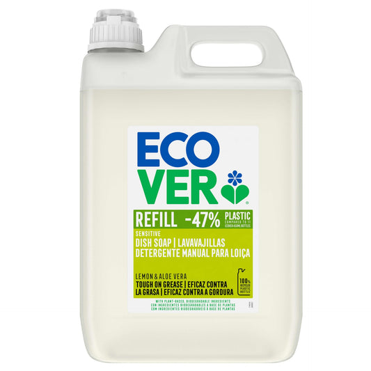 Afwasmiddel met citroen en aloë vera Ecover 5L