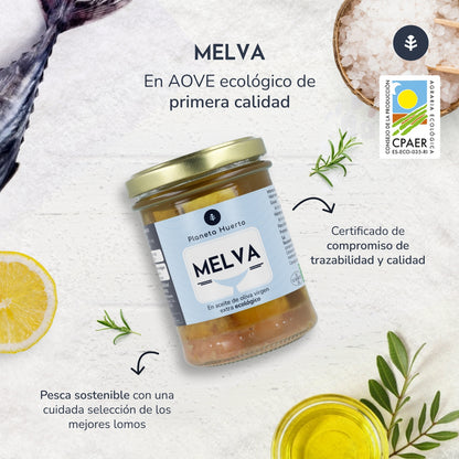 Melva en aceite de oliva virgen extra ECO Planeta Huerto 190 g