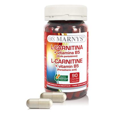 L-Carnitin + Vitamin B5 Marnys, 90 Kapseln à 500 mg