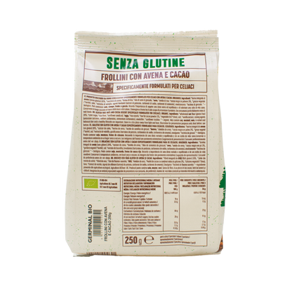 Glutenvrije havermoutkoekjes met cacao Germinal Bio 250 g