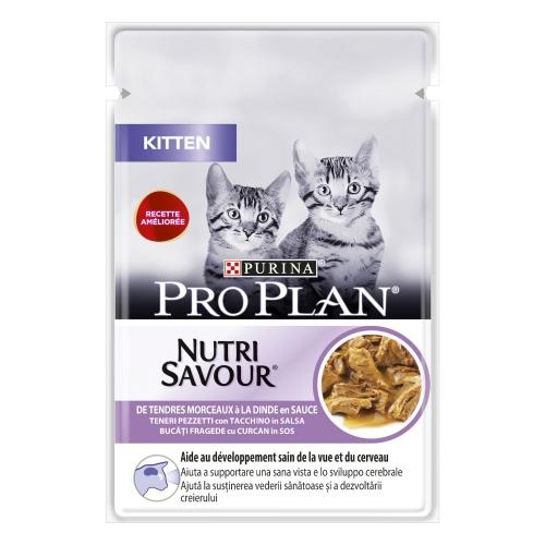 PRO PLAN Katze Kitten Truthahn in Soße 85 g