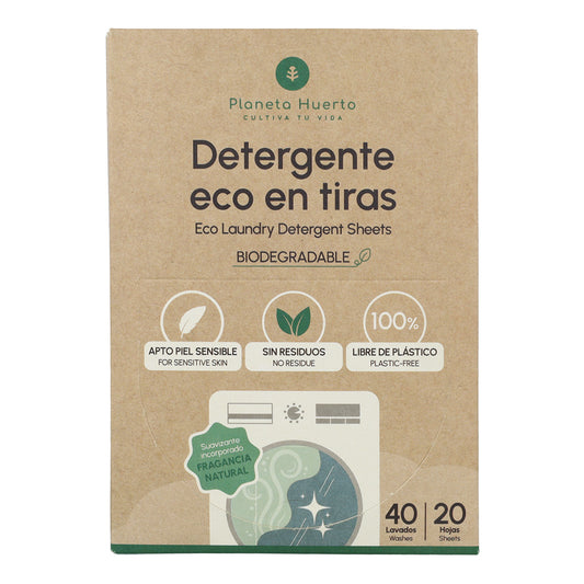Lessive et adoucissant Eco-Strips Planeta Huerto 40 lavages