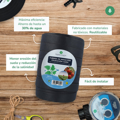 Rotolo di essudazione Planeta Huerto da giardino 50 m