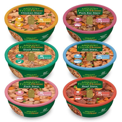 VARIETY PACK Fresh Home Stews Natvoer voor honden 6 x 280 g Arquivet