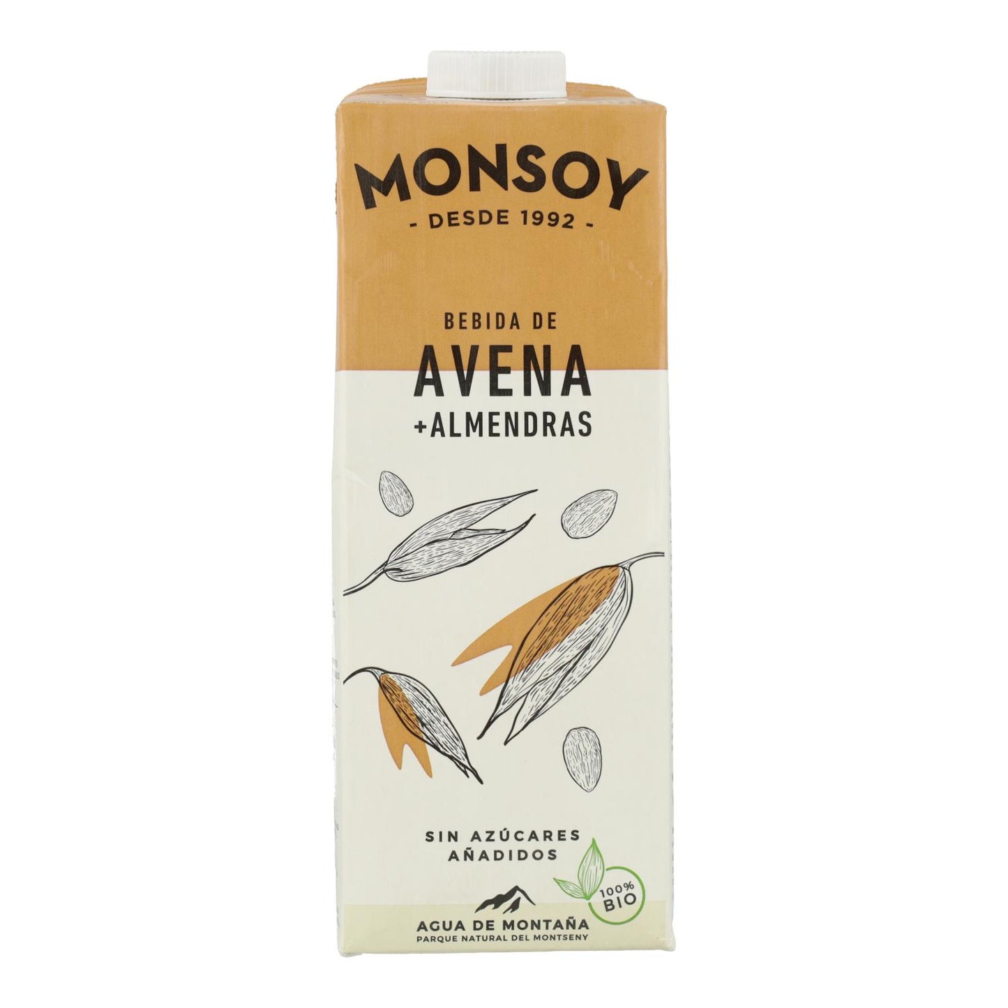 6er-Pack BIO-Getränk aus Hafer und Mandeln Monsoy 1 l