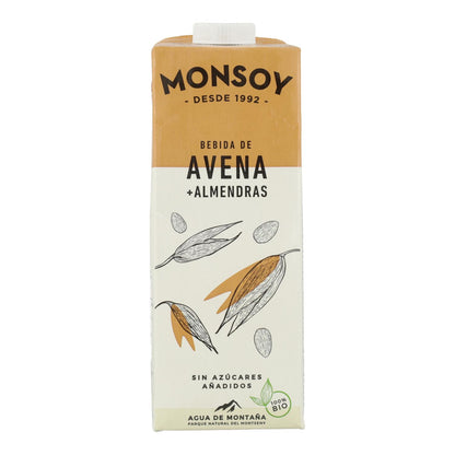 6er-Pack BIO-Getränk aus Hafer und Mandeln Monsoy 1 l