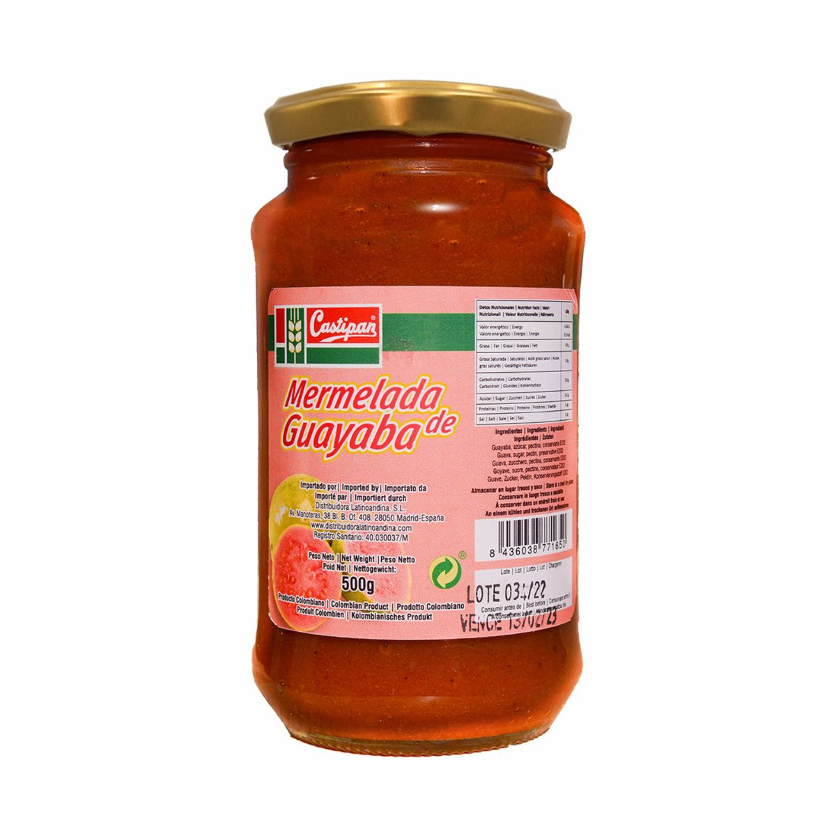 Guavejam Castipan 600 g