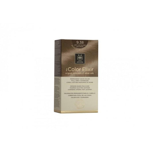 My Color Elixir N9.38 Very Light Golden Pearl Blonde Hair Dye Apivita