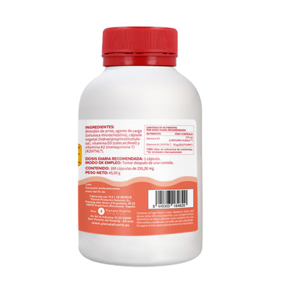 Pack 2xVitamine D3 & K2 Mk7 Planeta Huerto 180 Capsules