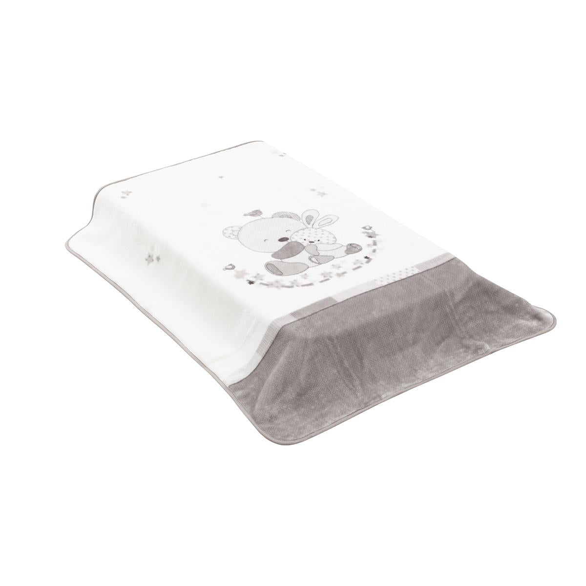 Blanket for mini cot, 80x110 cm. Cambrass in various colours Star Pink