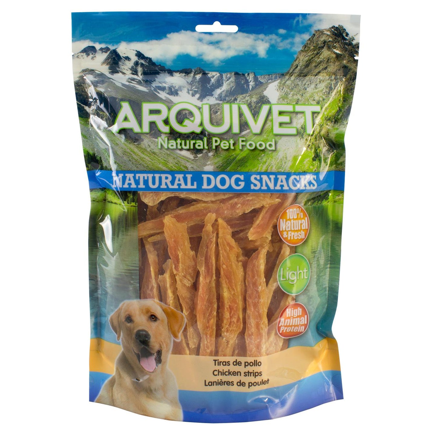 Naturligt hundgodis, kycklingstrimlor Arquivet, 1 kg