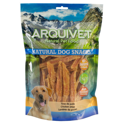 Naturligt hundgodis, kycklingstrimlor Arquivet, 1 kg