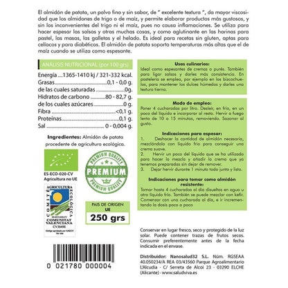 Almidón de Patata Salud Viva 250 g