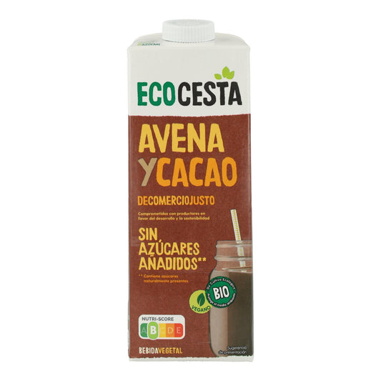 Bevanda vegetale di avena con cacao biologico, 1L Ecocesta