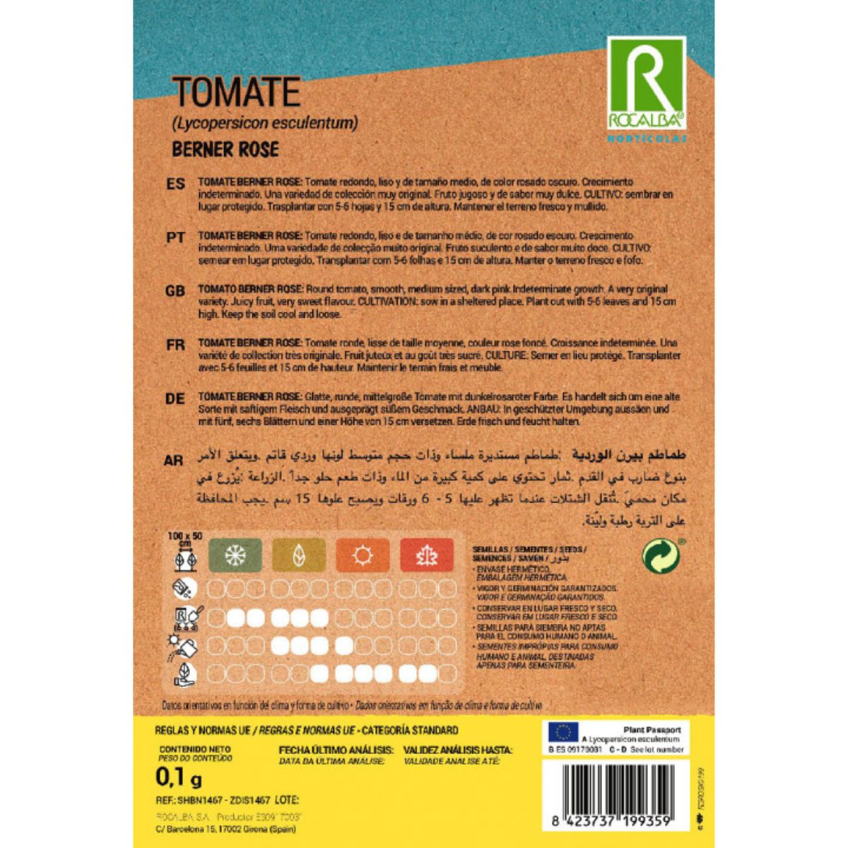 Semi di pomodoro rosa di Berna