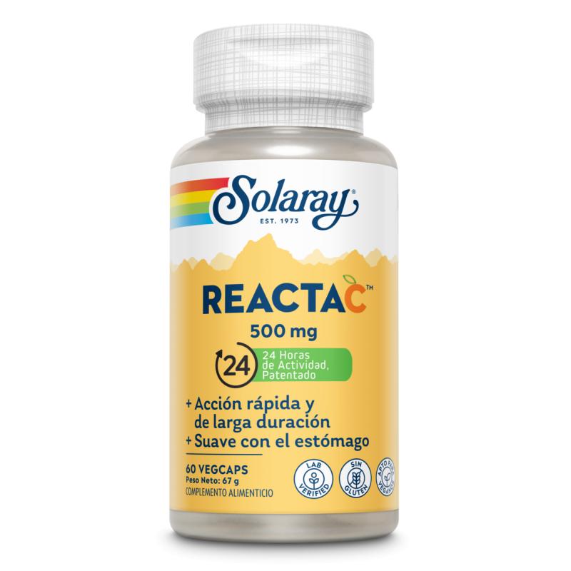 Reacta C 500 mg Solaray, 60 kapsułek