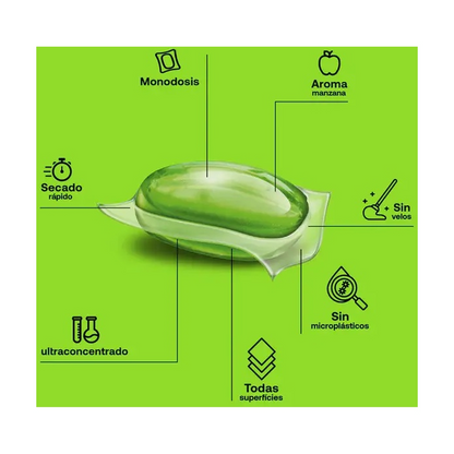 Lot de 2 x Nettoyants universels pour sols ECO Flopp (20 capsules chacun)