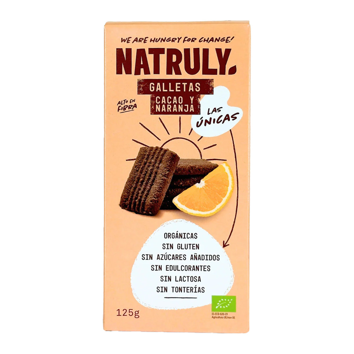 BIO-Kekse mit Kakao- und Orangengeschmack Natruly 125 g