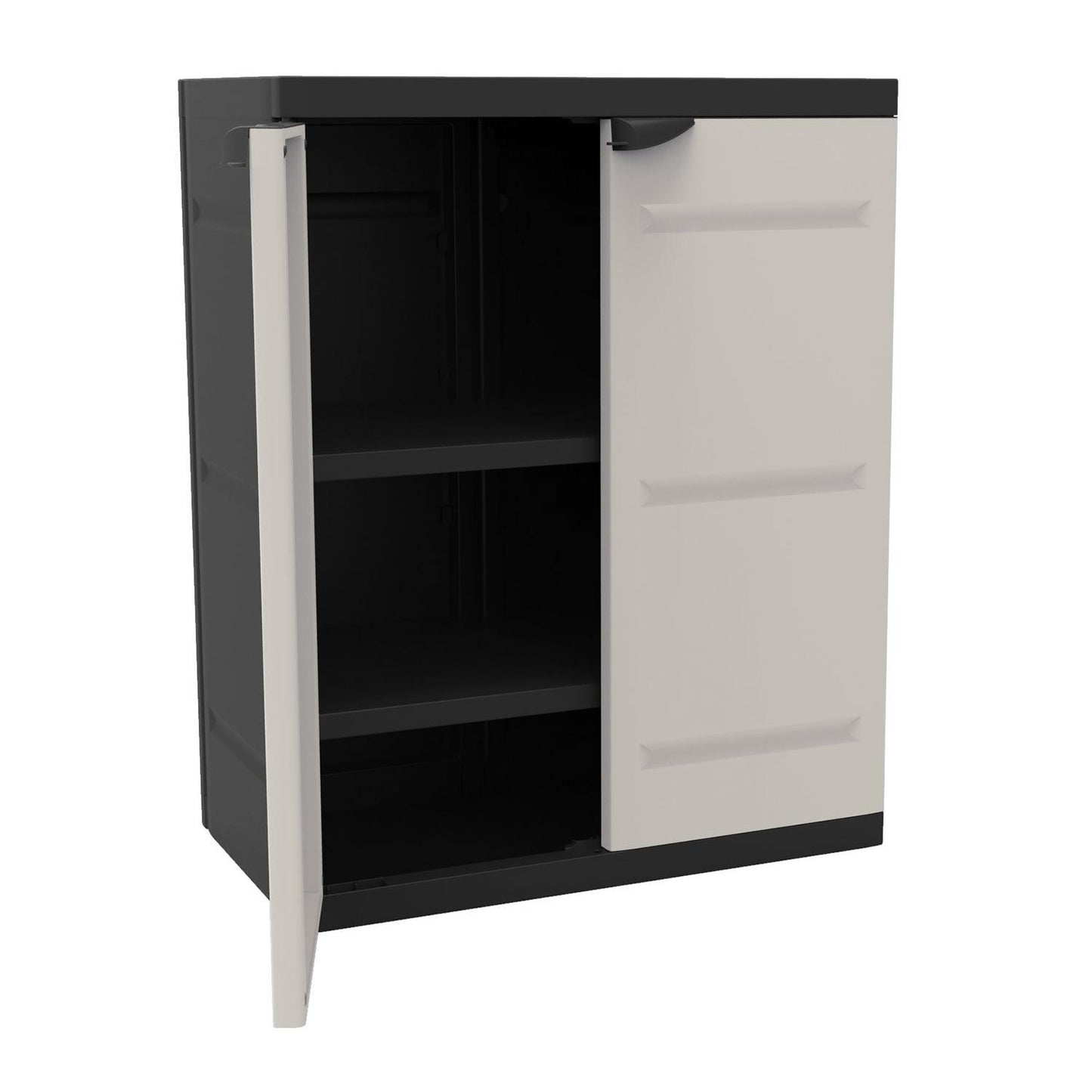 Halve kast 70 cm Titanium Plastiken Zwart (gereviseerd)