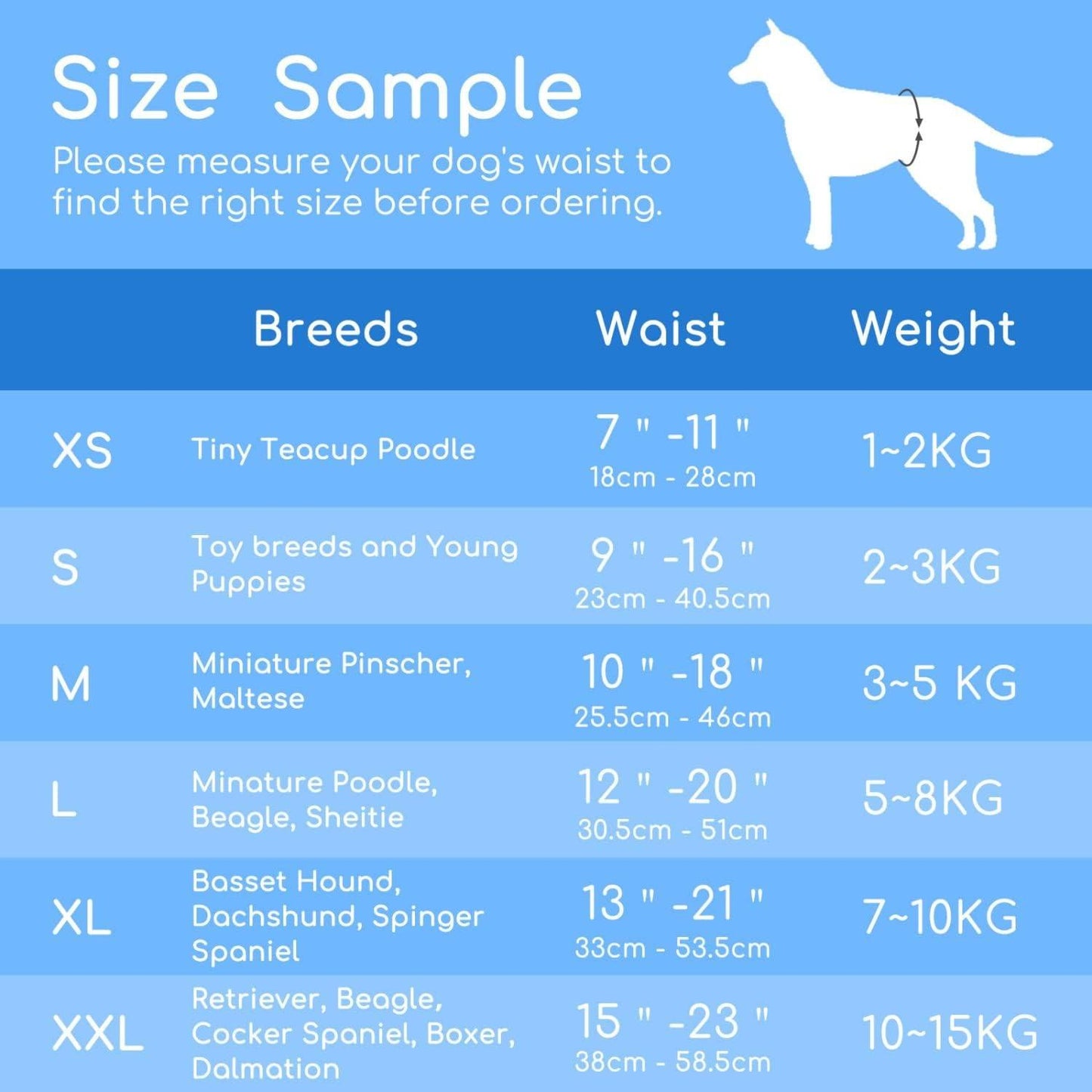 Pañales para perro Hembra XS Nobleza 12 ud