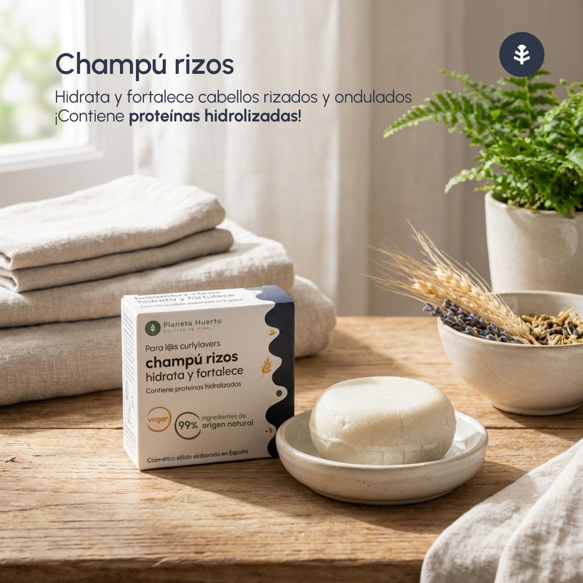 Metodo Ricci Shampoo solido con proteine idrolizzate Planeta Huerto 85 g