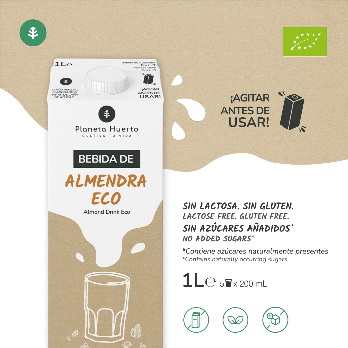 Planet Orchard Eco Mandeldryck 1L