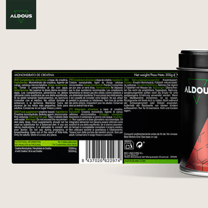Kreatinmonohydrat Aldous 3000 mg 200 tabletter