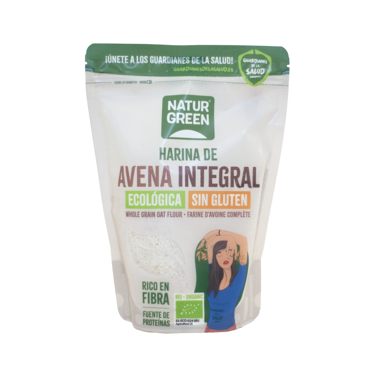 Glutenvrije volkoren havermeel NaturGreen 500 g