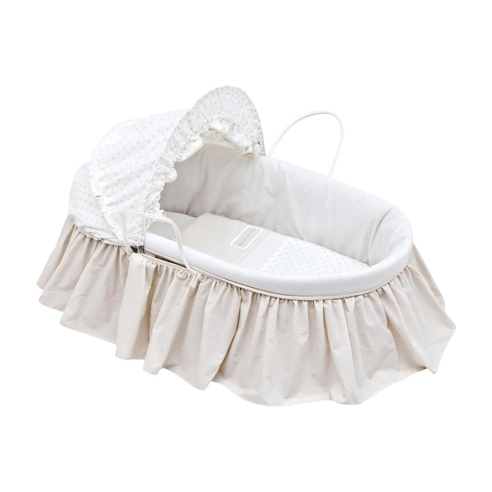 Łóżeczko dziecięce z budką BE w różnych kolorach Beżowy