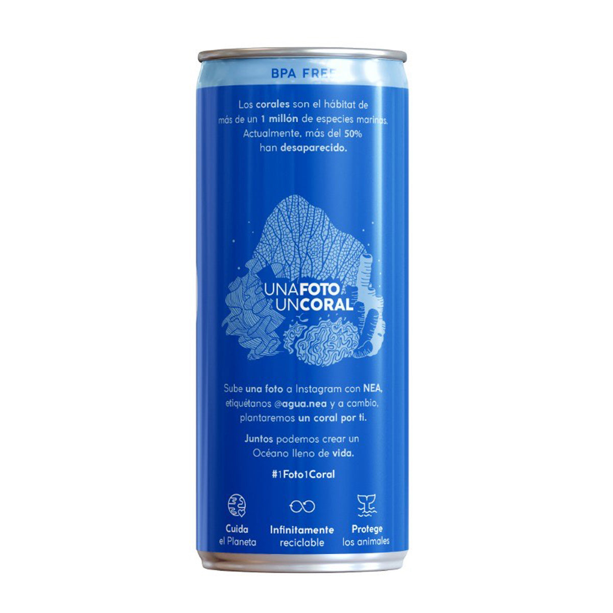 Agua Mineral Natural en Lata con Gas NEA 330 ml