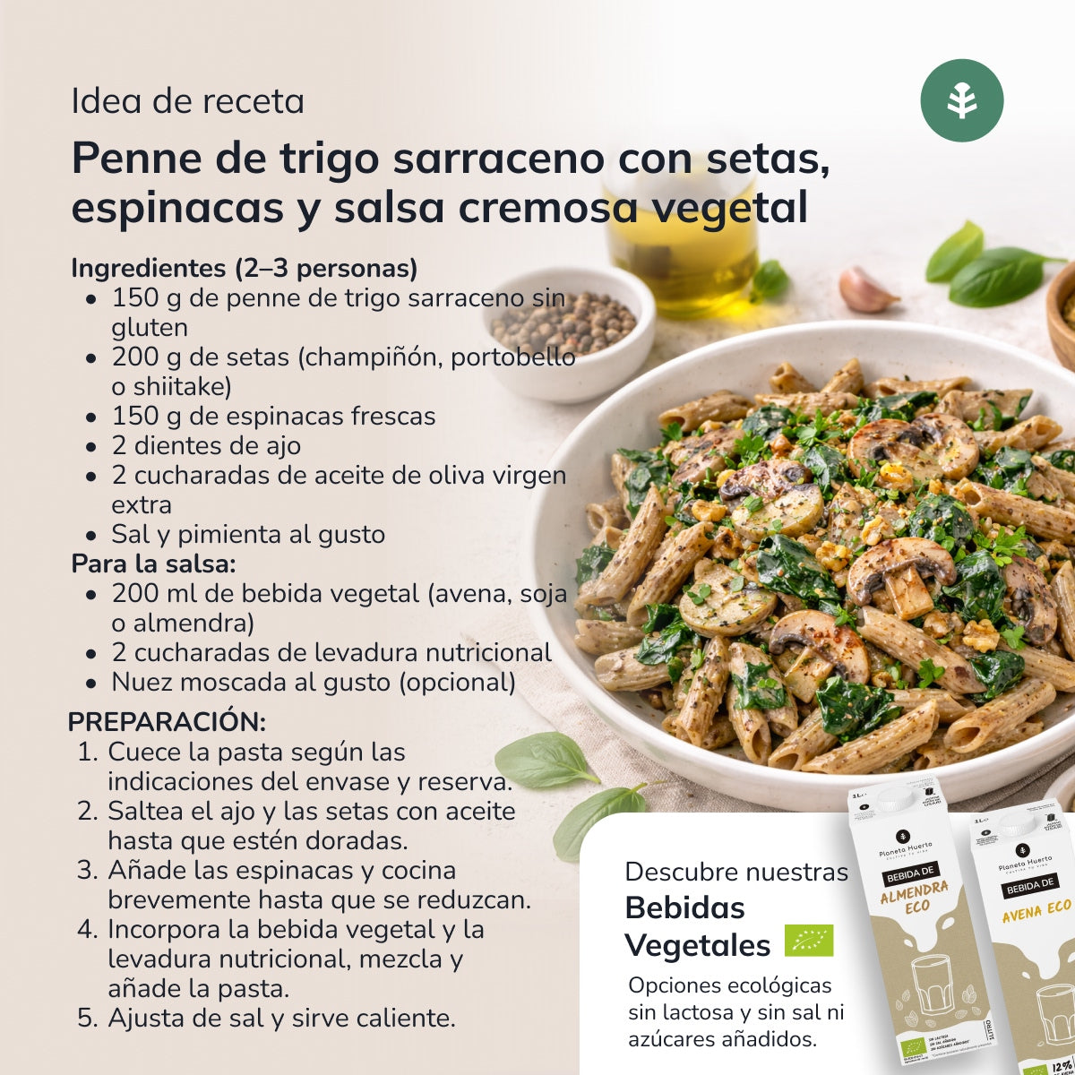 Planeta Huerto Organic Gluten-Free Buckwheat Macaroni 500 g