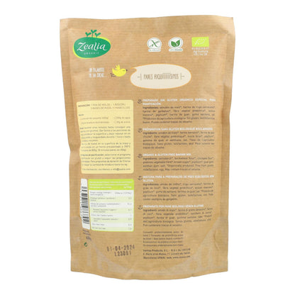 Mélange de farine à pain sans gluten biologique Zealia 500 g