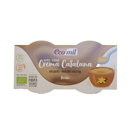 Crème dessert bio style catalane Ecomill 2 unités de 125 g
