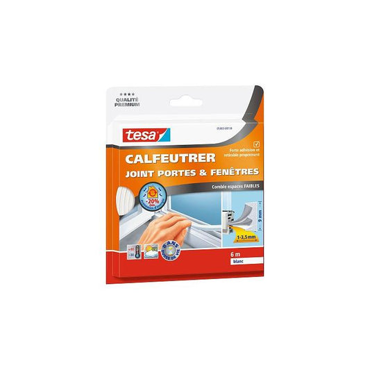 Rubberen tochtstrip Profiel E 6 m x 9 mm bruin