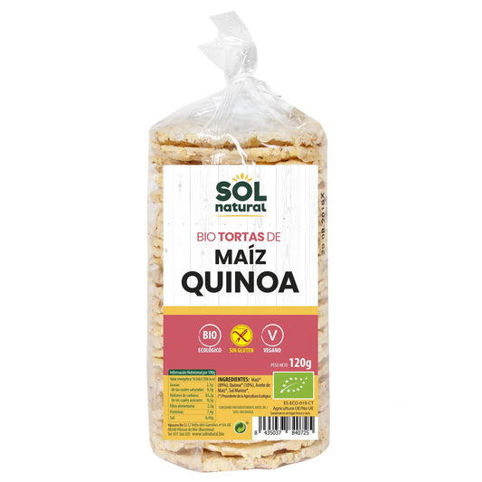 Galettes de maïs au quinoa bio sans gluten Sol Natural 120 g