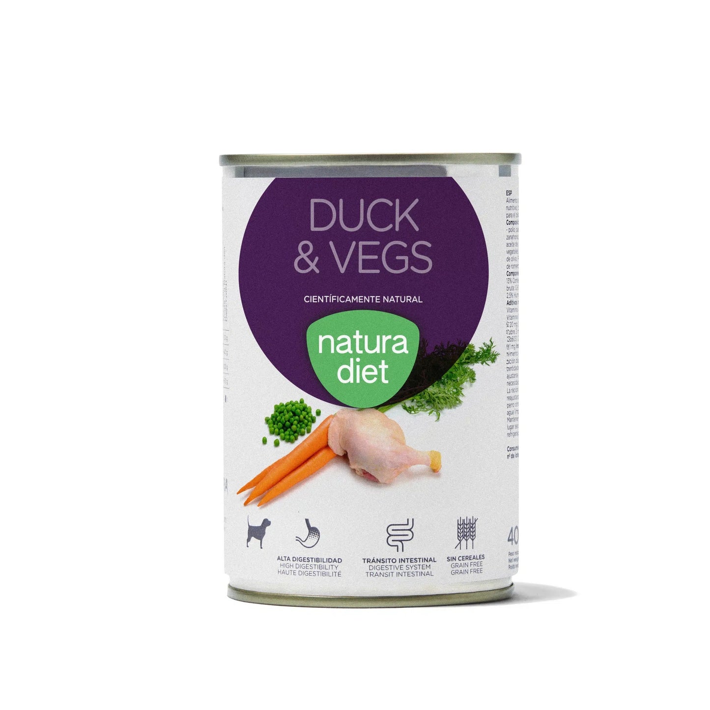 Natura Diet Dog Duck & Vegs Wet dog food 400 g