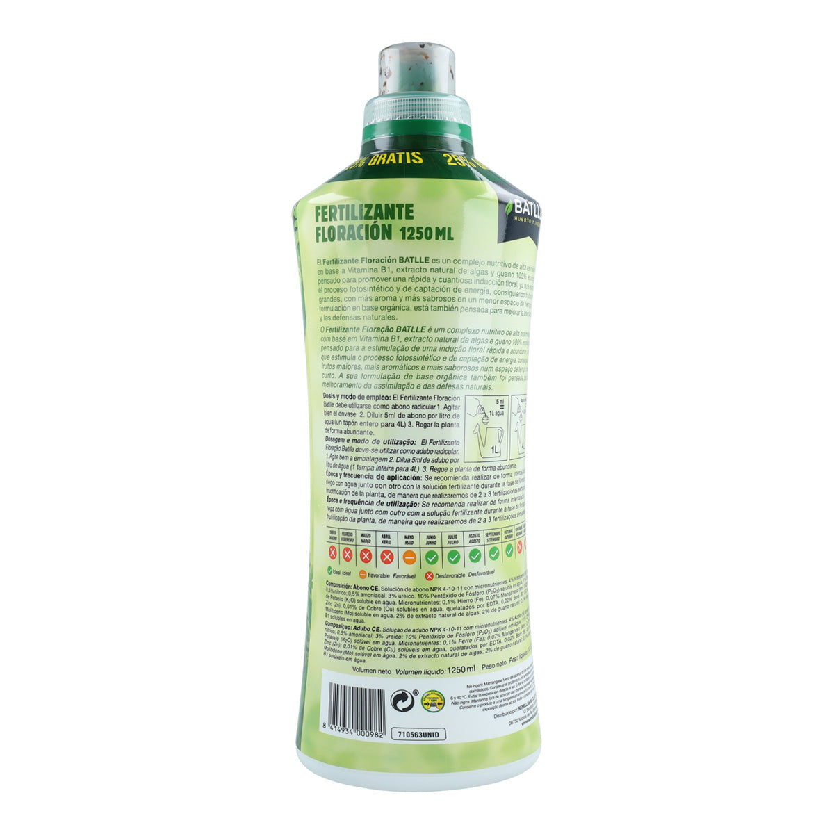 Engrais liquide Ecoyerba Floraison Batlle 1250 ml