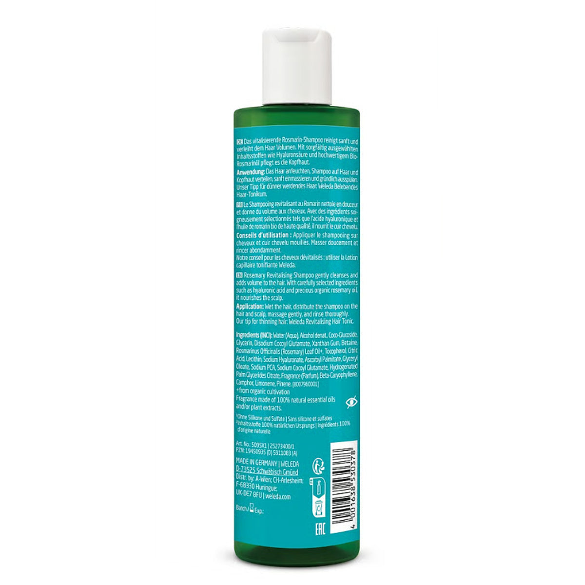 Revitaliserende rozemarijnshampoo 250 ml